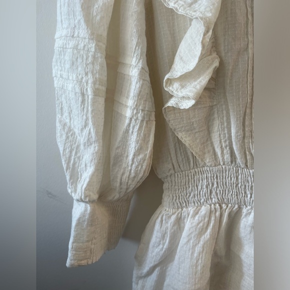 River Island Ruffled Eyelet Mini Dress (Size 10) - Picture 5 of 13